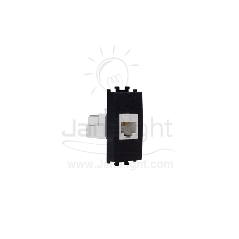 بريزة نت CAT 5 اسود شنايدر ايزي ستيل LMR6232003 Schneider easy styl black internet socket cat 5e