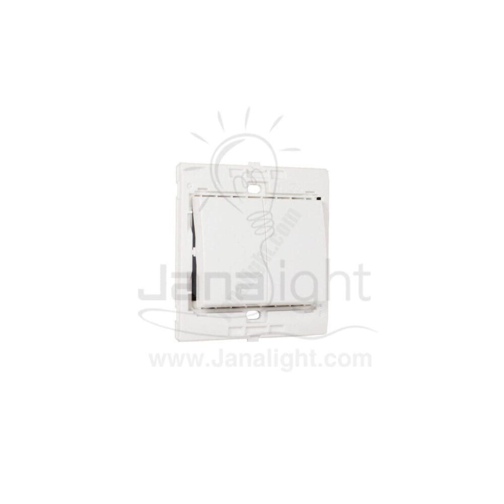 مفتاح ديفياتير مجوز 7x7 ساس ابيض Double white switch - 2-way 7*7 sas