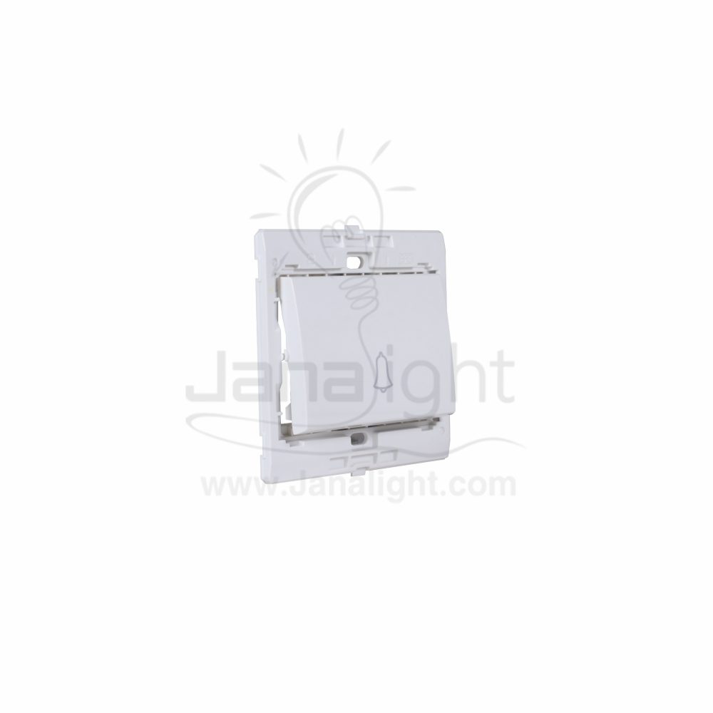 زر جرس برسمة 7x7 ساس ابيض white doorbell switch 7*7 sas 14501011(1)