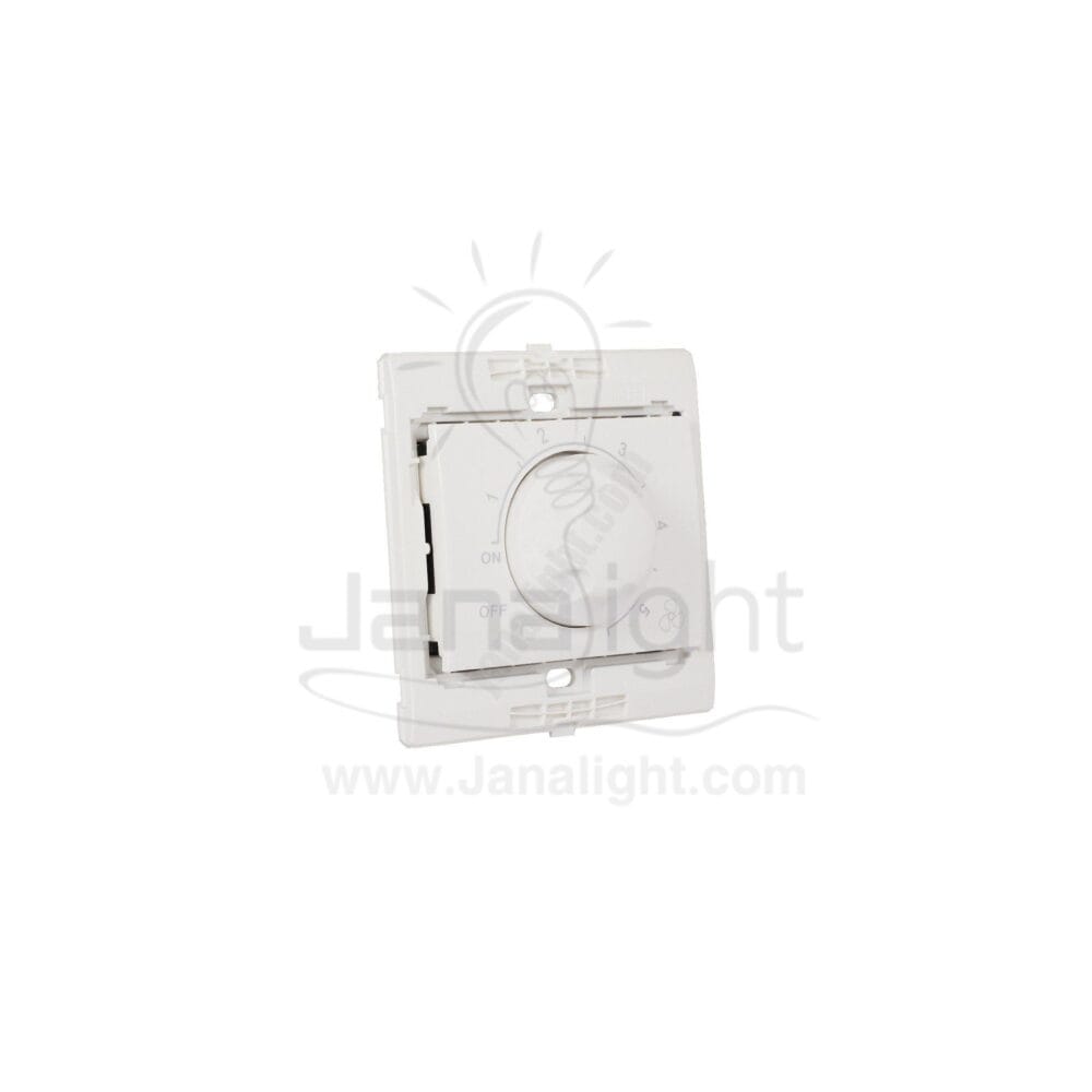 دايمر سرعات 250 وات 7x7 ساس ابيض white 250 watt speed dimmer 7*7 sas