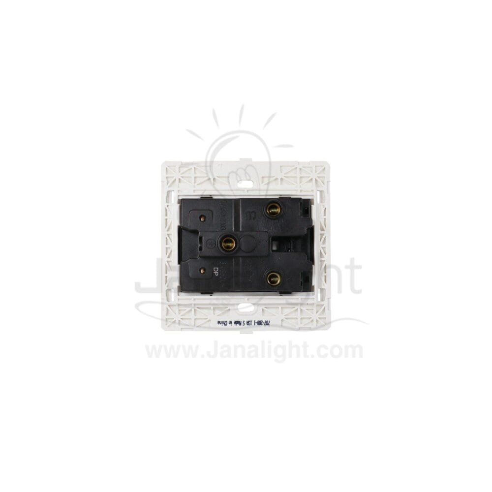 بريزة انكليزي بمفتاح 7x7 ساس ابيض white Socket universal with switch 7*7 sas