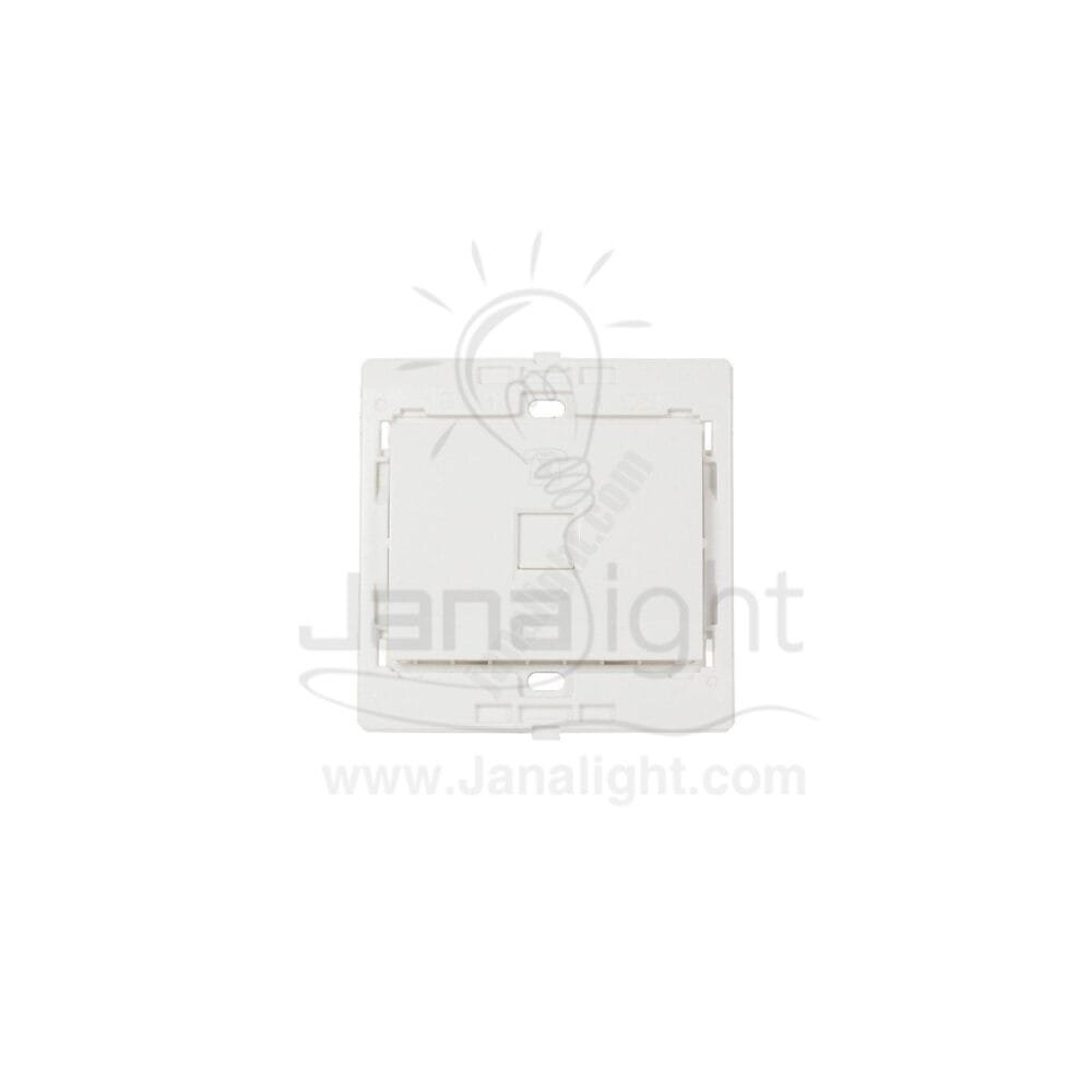 بريزة تليفون 4 طرف 7x7 ساس ابيض white Phone Socket 4 tip 7*7 sas