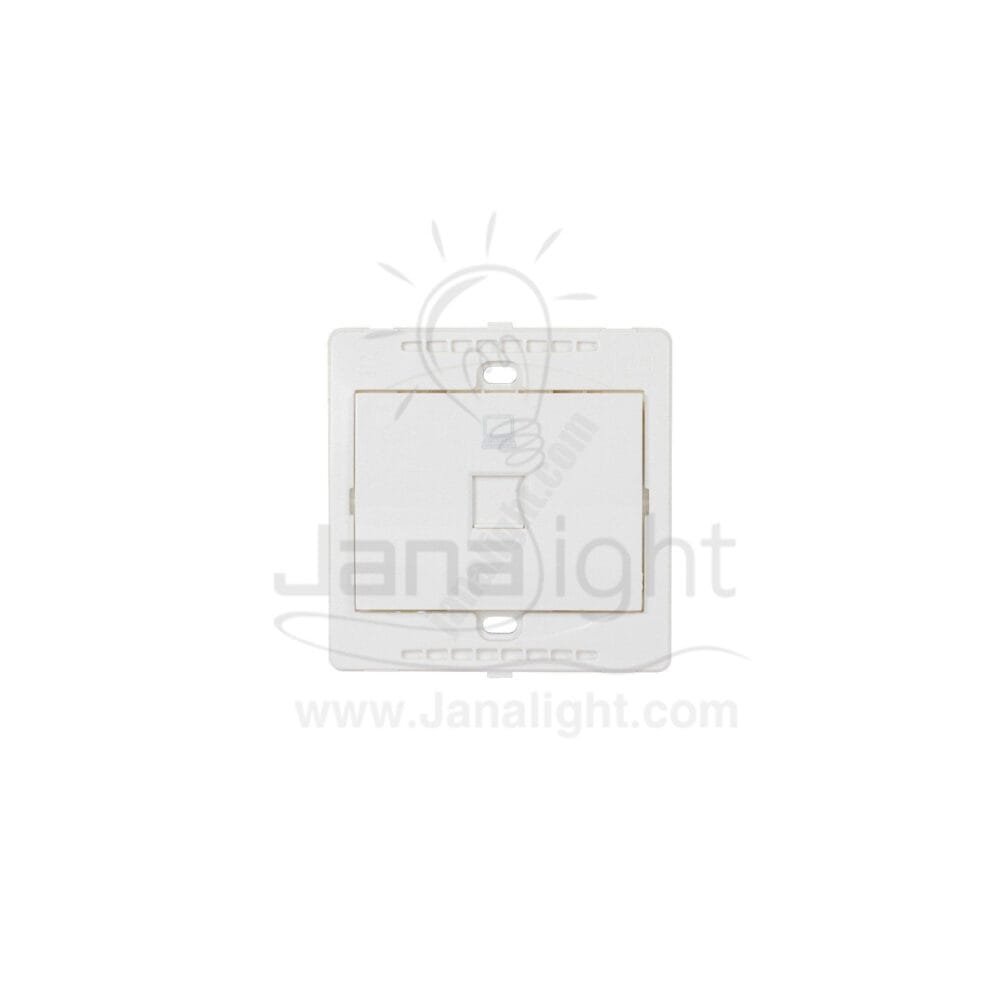 بريزة نت CAT 5 7x7 ساس ابيض white CAT5 socket 7*7 sas