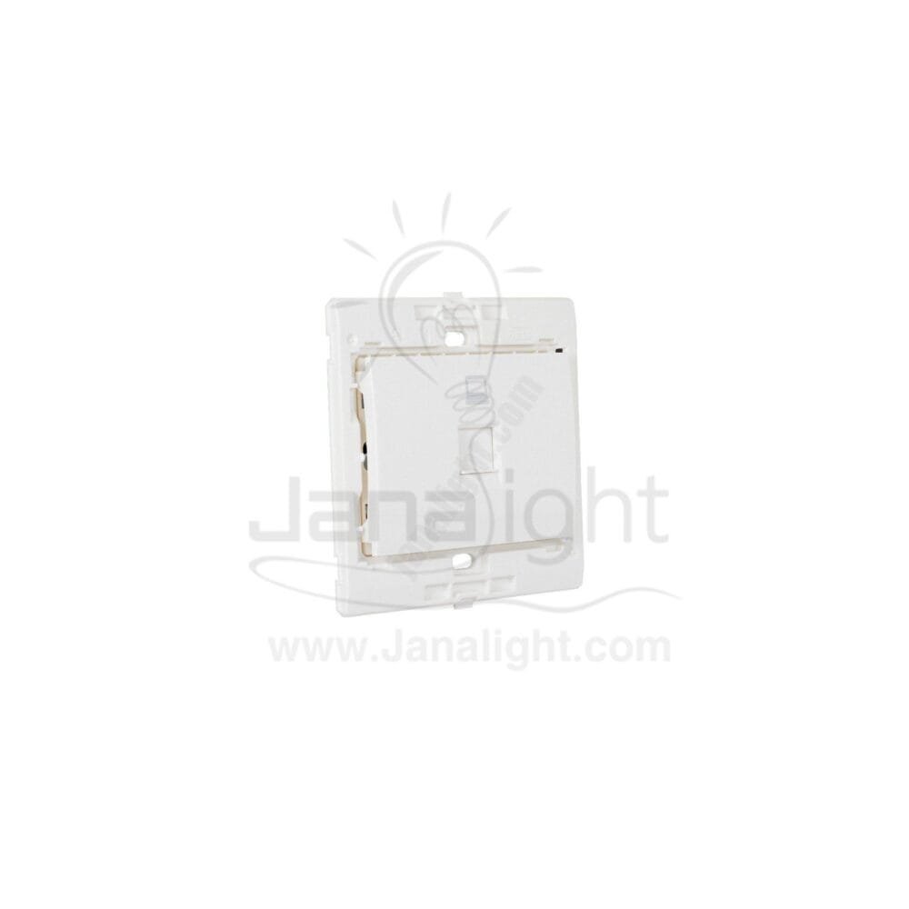بريزة نت CAT6 7x7 ساس ابيض white CAT6 socket 7*7 sas