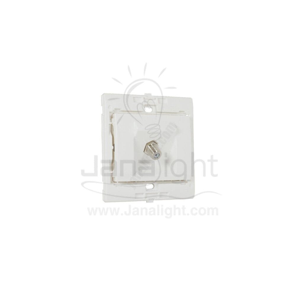 بريزة دش ساس 7x7 ابيض White satellite socket SAS 7*7