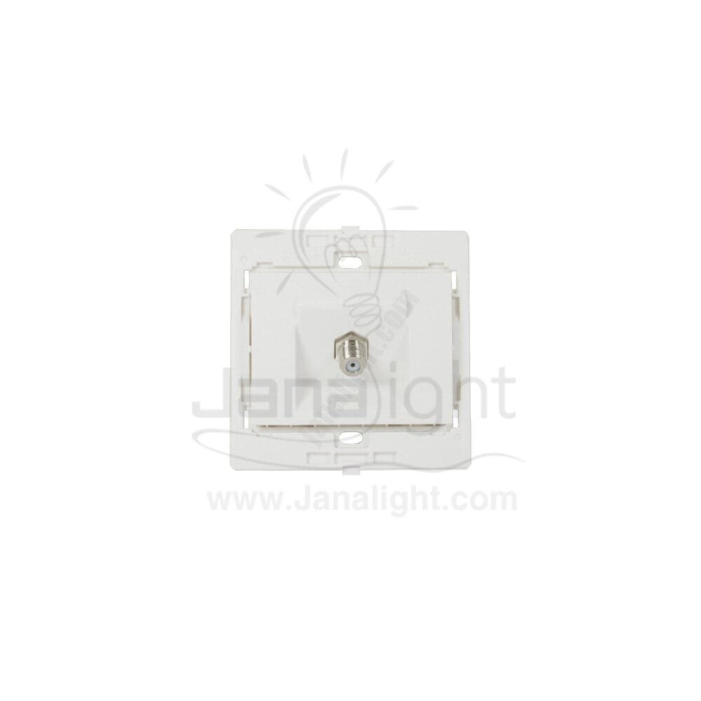 بريزة دش 7x7 ساس ابيض White socket TV 7*7 sas