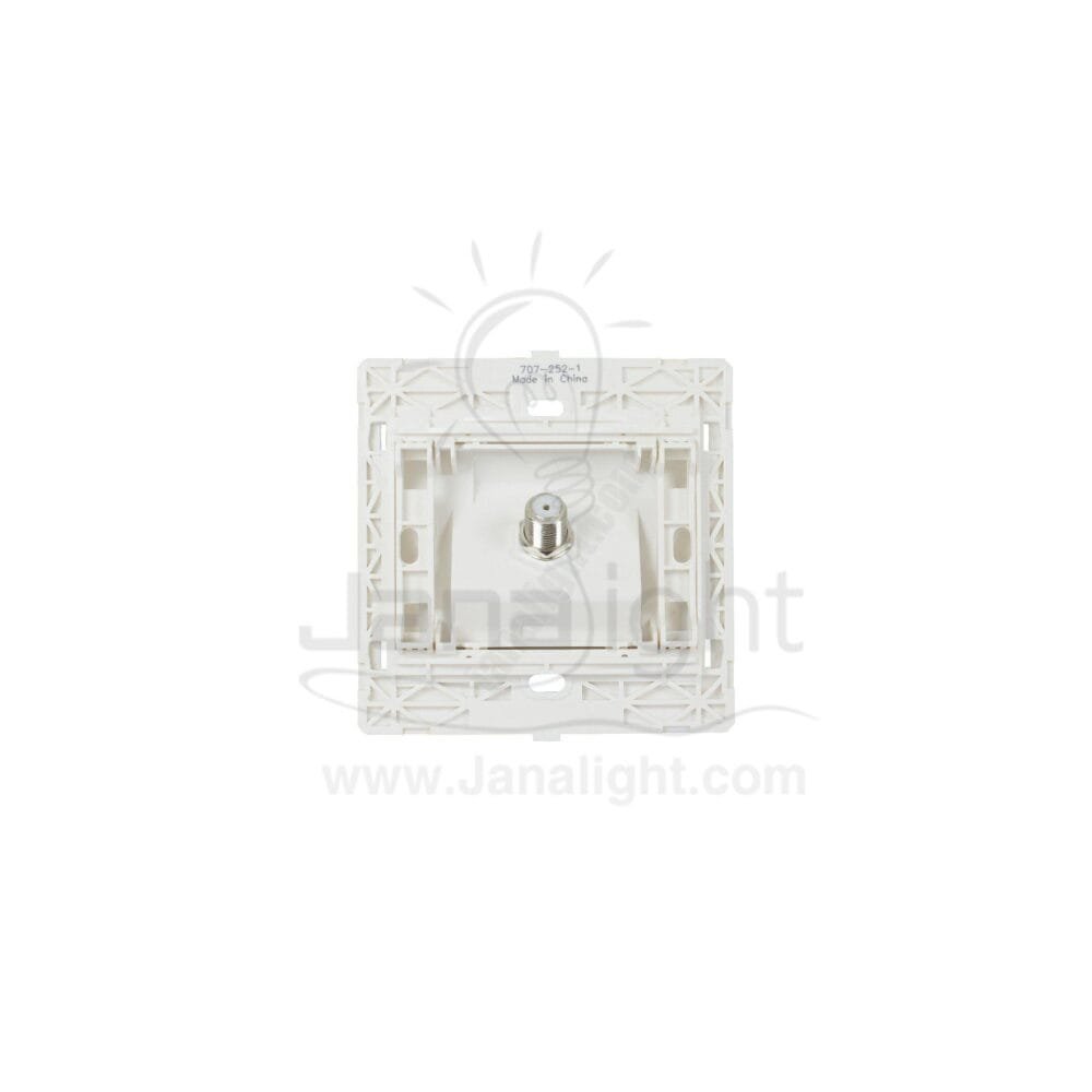 بريزة دش 7x7 ساس ابيض White socket TV 7*7 sas