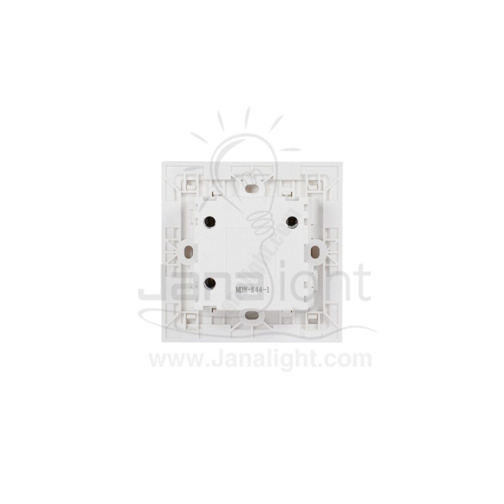 مفتاح موفر طاقة بالكارت 7x7 ساس ابيض white power saving switch 7*7 sas