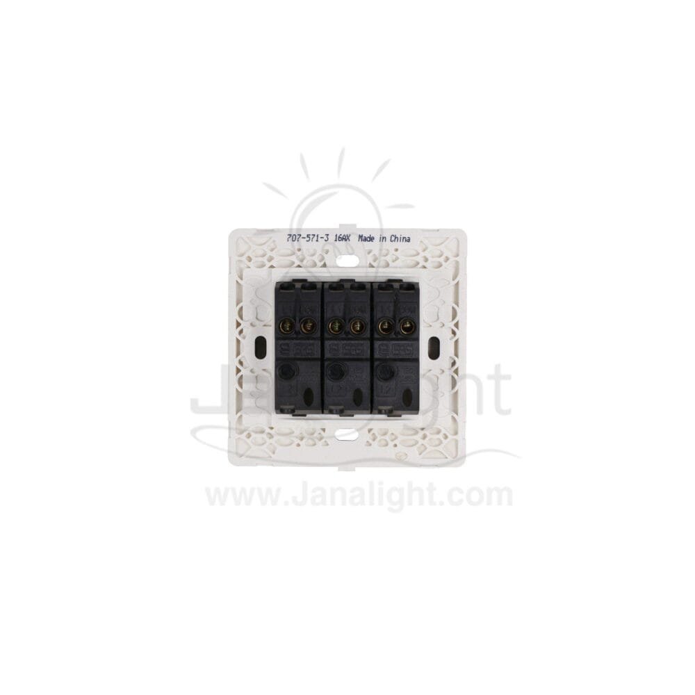 مفتاح ثلاثي 7x7 ساس ستانلس triple stainless Switch 7*7 sas