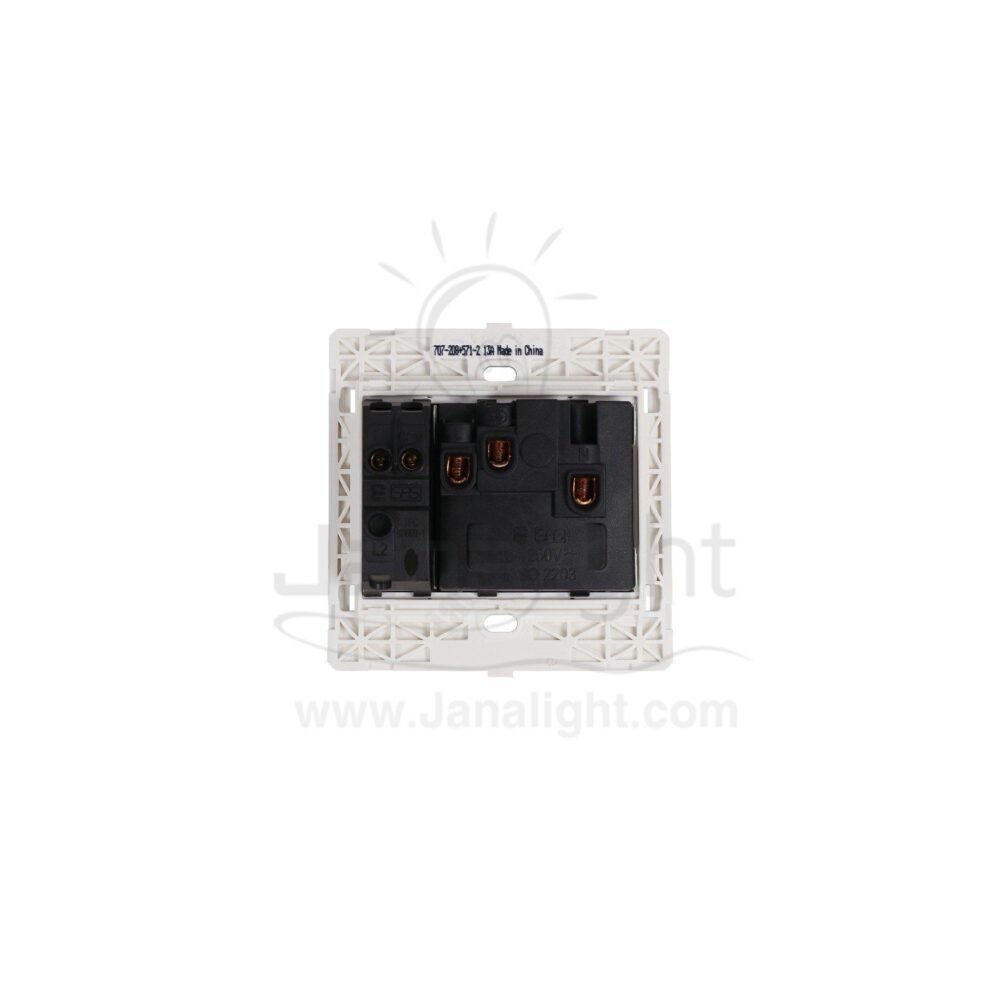 بريزة انكليزي ومفتاح جانبي 7x7 ساس ستانلس stainless Socket universal with switch 7*7 sas