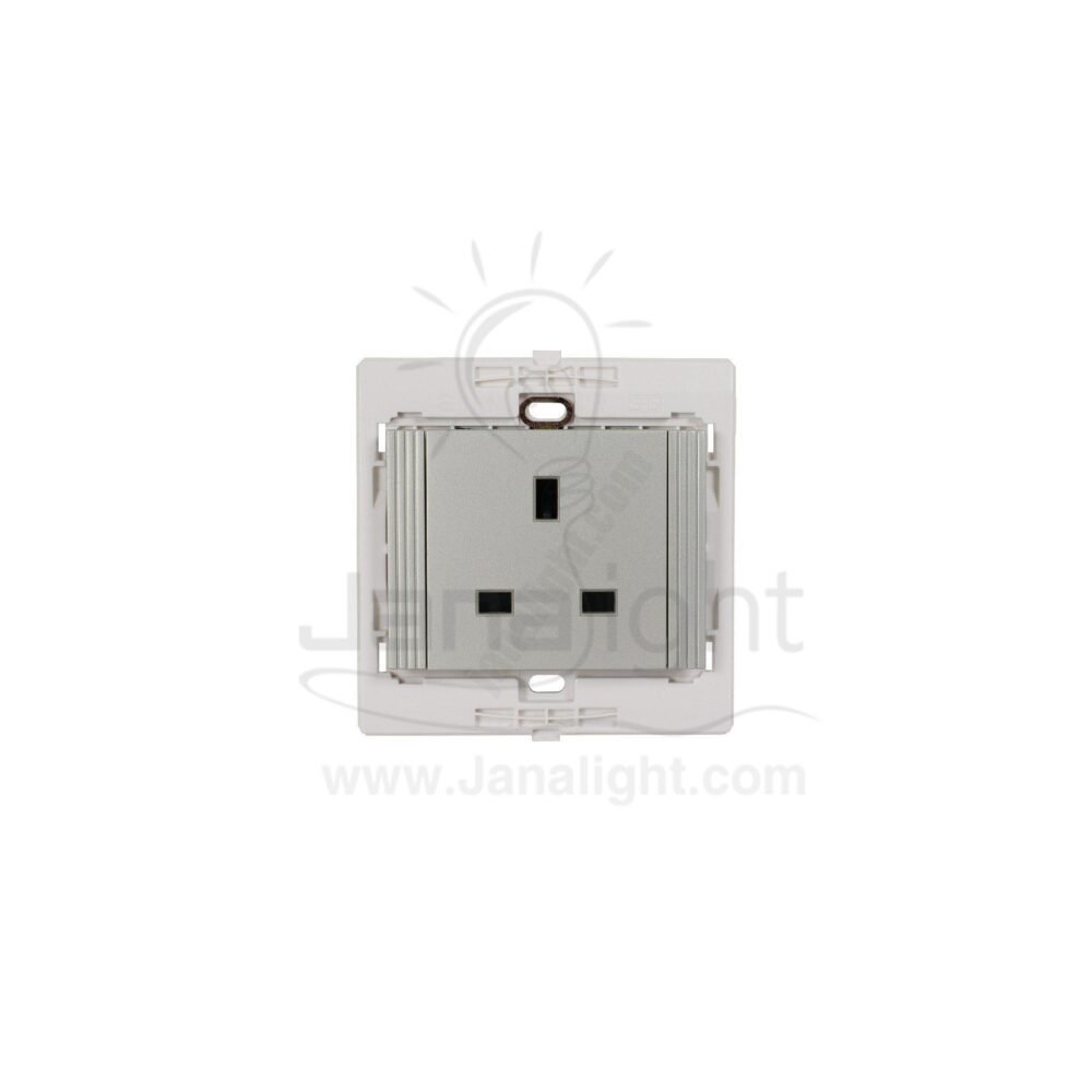 بريزة انكليزي ديكور 7x7 ساس ستانلس stainless decor Socket universal 7*7 sas