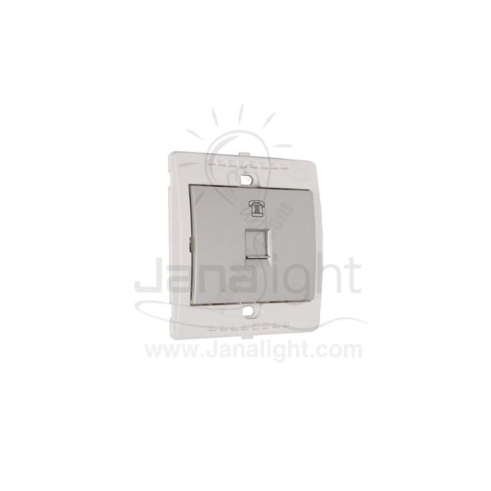 بريزة تليفون 4 طرف 7x7 ساس ستانلس Stainless telephone socket CAT 3 SAS 7*7
