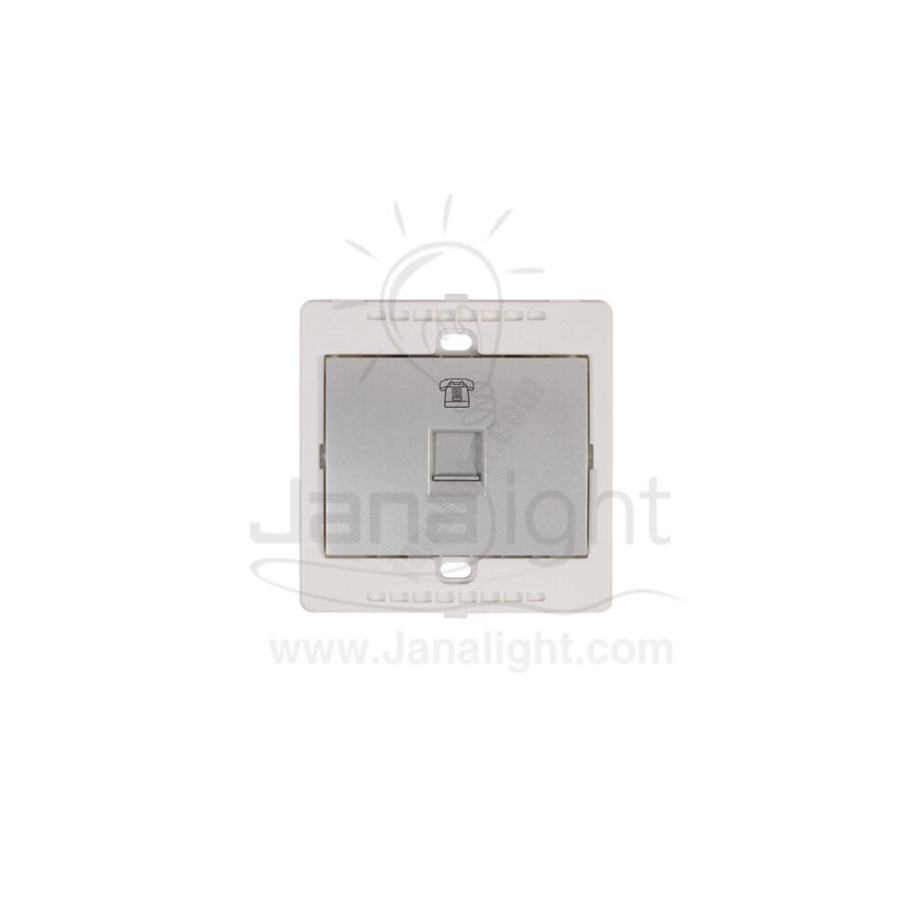بريزة تليفون 4 طرف 7x7 ساس ستانلس stainless Phone Socket 4 tip 7*7 sas