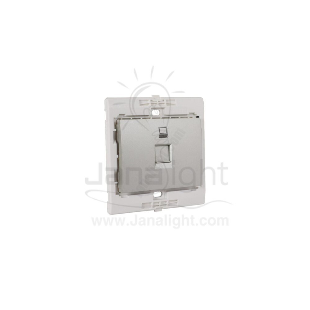بريزة نت 7x7 CAT6 ساس ستانلس stainless CAT6 socket 7*7 sas