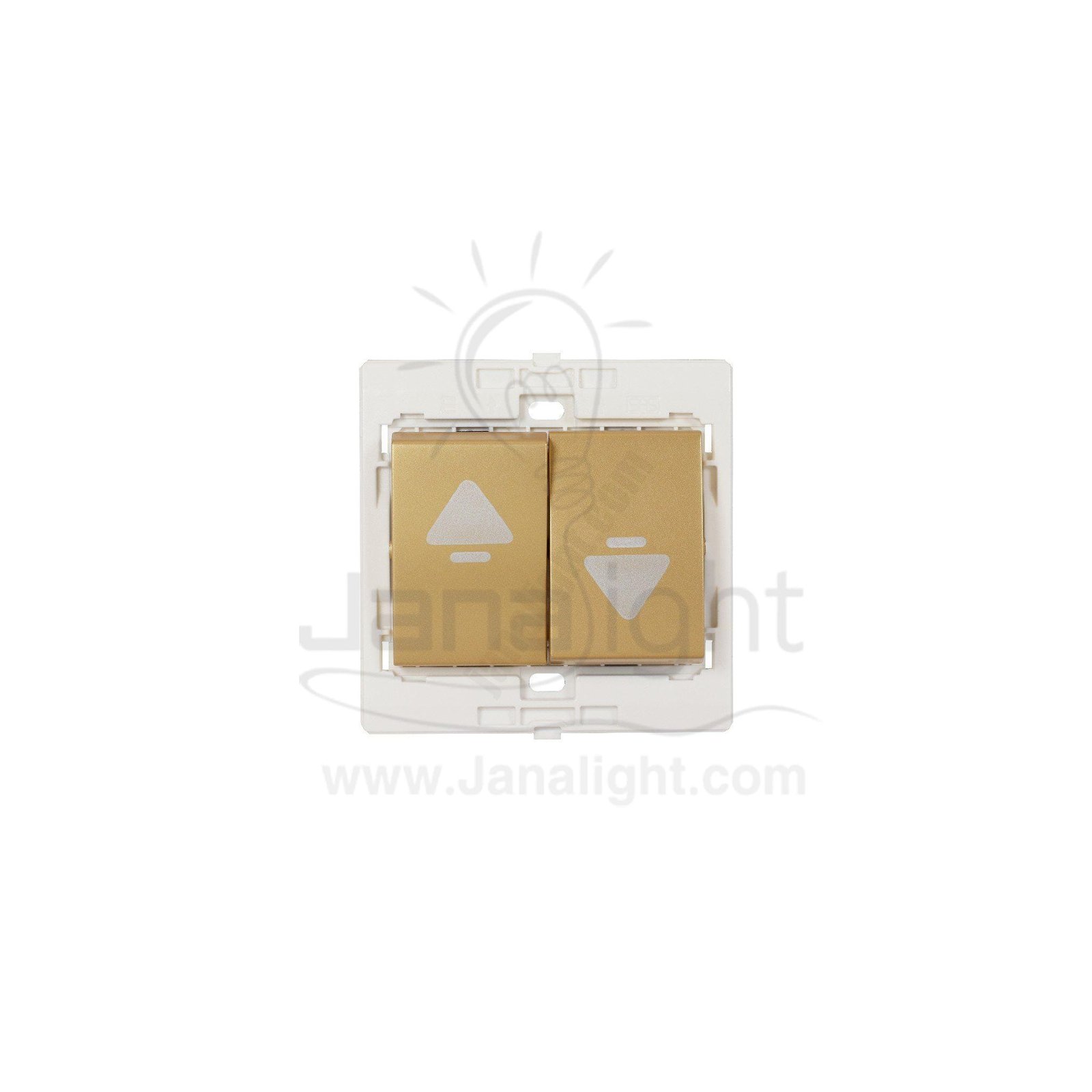 مفتاح ستارة 7x7 ساس ذهبي مط curtain switch Double Matt gold 7*7 sas