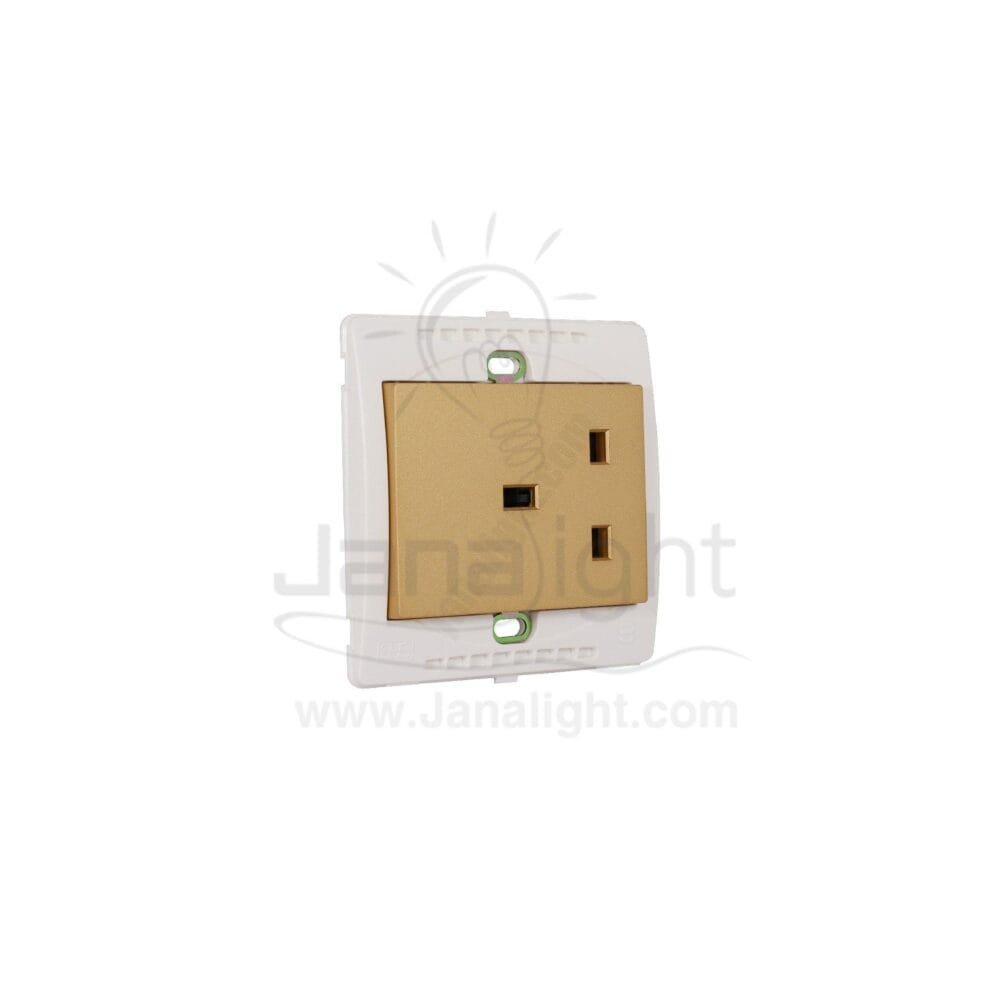 بريزة انكليزي 7x7 ساس ذهبي مط Matt gold Socket universal 7*7 sas