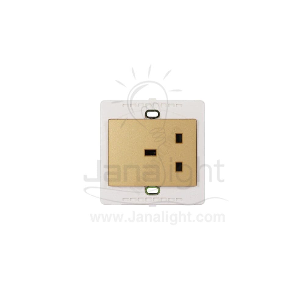 بريزة انكليزي 7x7 ساس ذهبي مط Matt gold Socket universal 7*7 sas