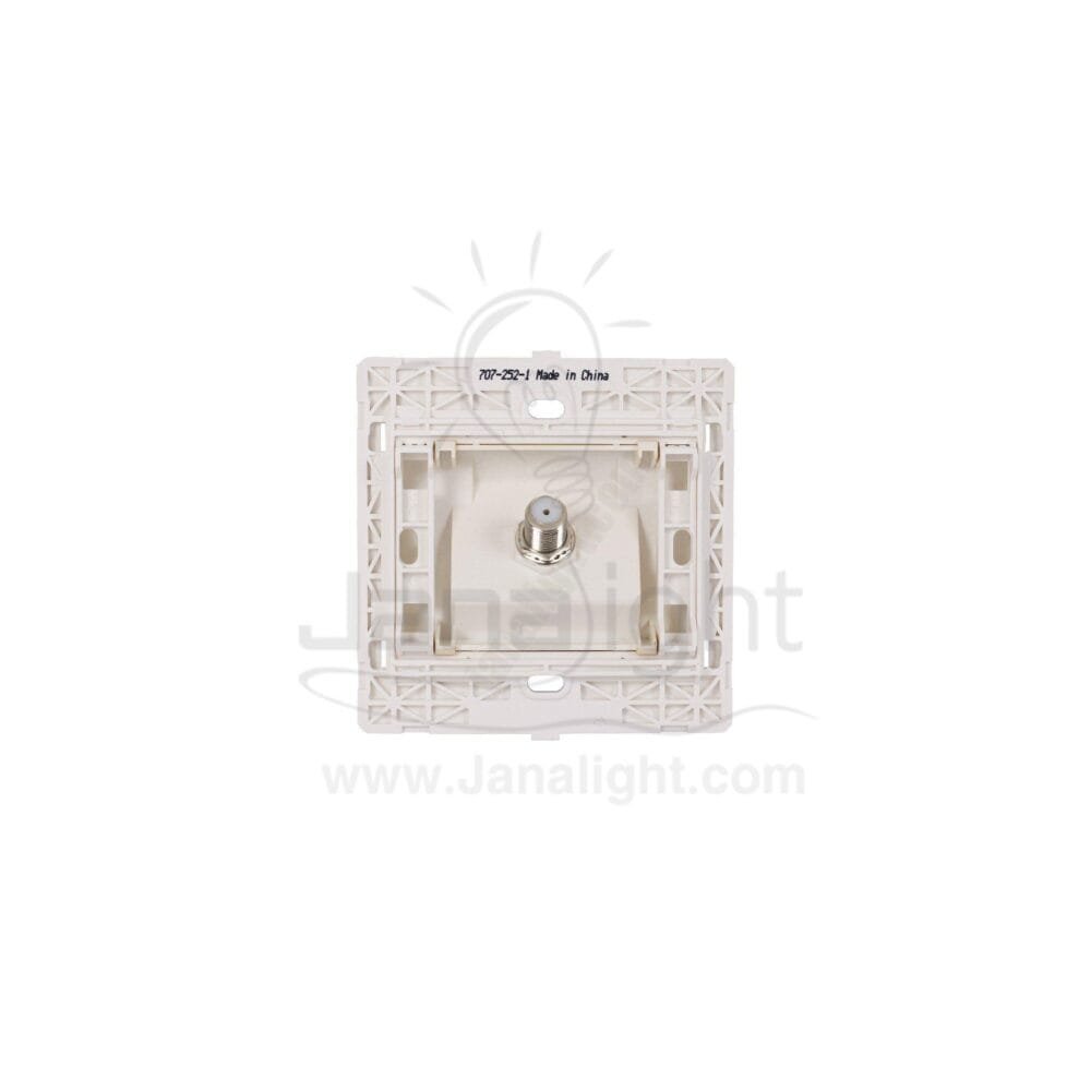 بريزة دش 7x7 ساس ذهبي مط Matt gold socket TV 7*7 sas