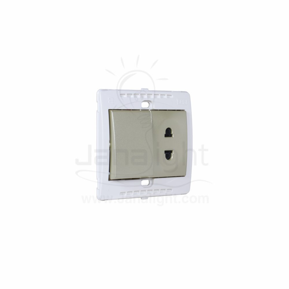 بريزة امريكي ومفتاح احادي 7x7 ساس بلاتيني Platini Socket universal with switch 7*7 sas 14505022(1)