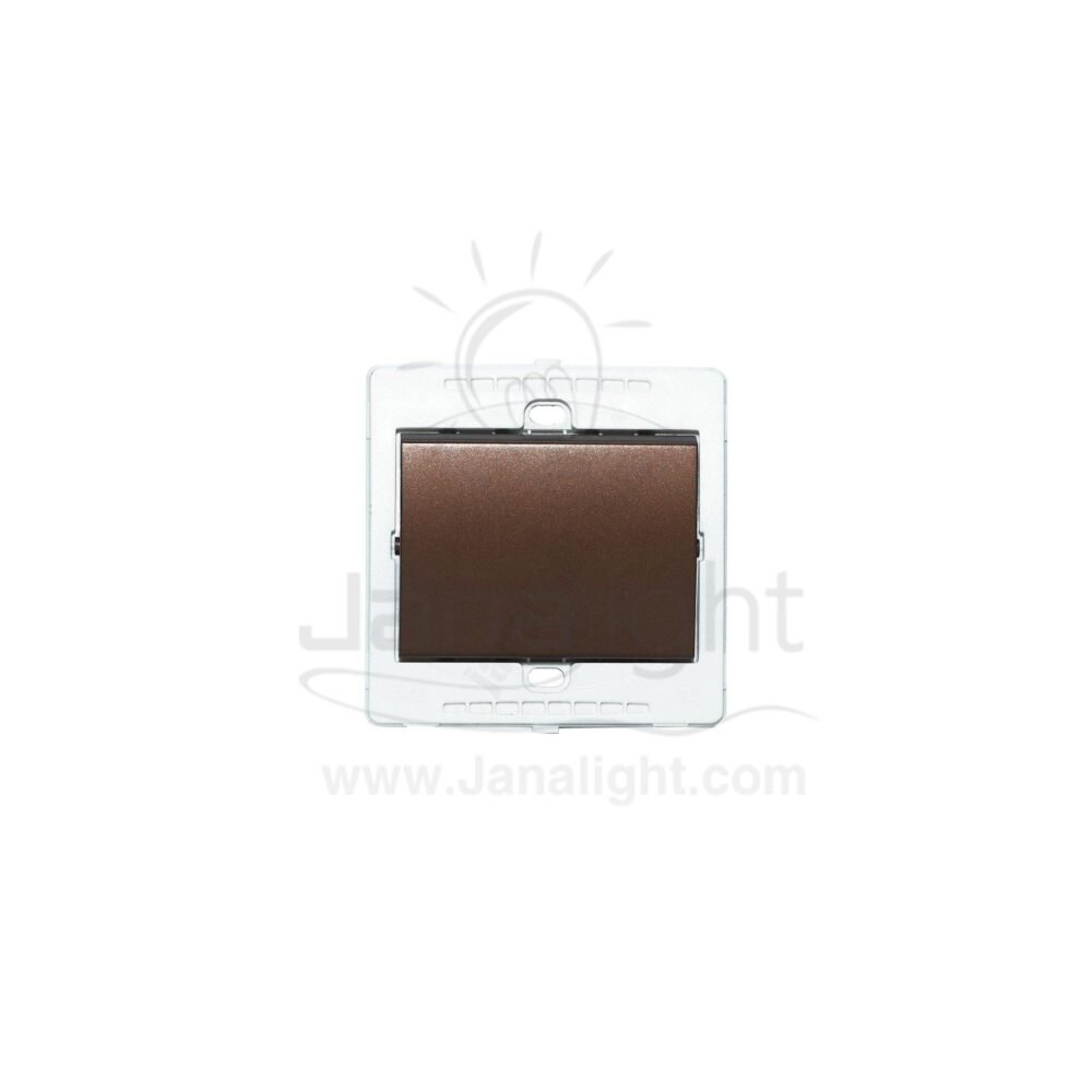مفتاح وسط سلم مفرد 7x7 ساس بني ميتالك Stairs brown metallic Switch 7*7 sas