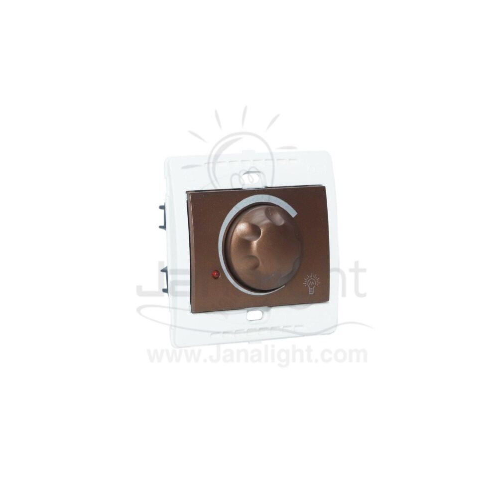 دايمر انارة 1000 وات 7x7 ساس بني ميتالك Dimmer 1000 wat brown metallic 7*7 sas