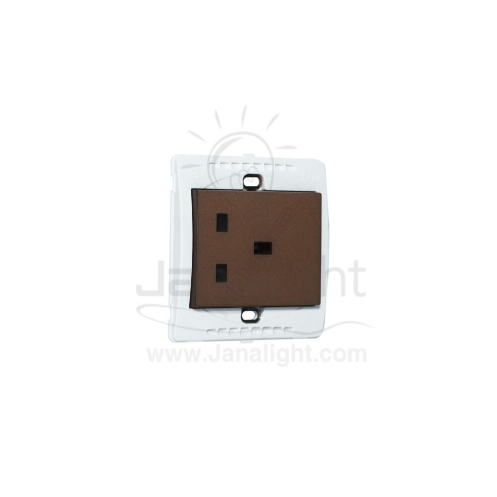 بريزة انكليزي 7x7 ساس بني ميتالك brown metallic Socket universal 7*7 sas