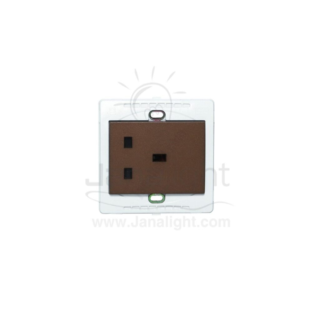 بريزة انكليزي 7x7 ساس بني ميتالك brown metallic Socket universal 7*7 sas
