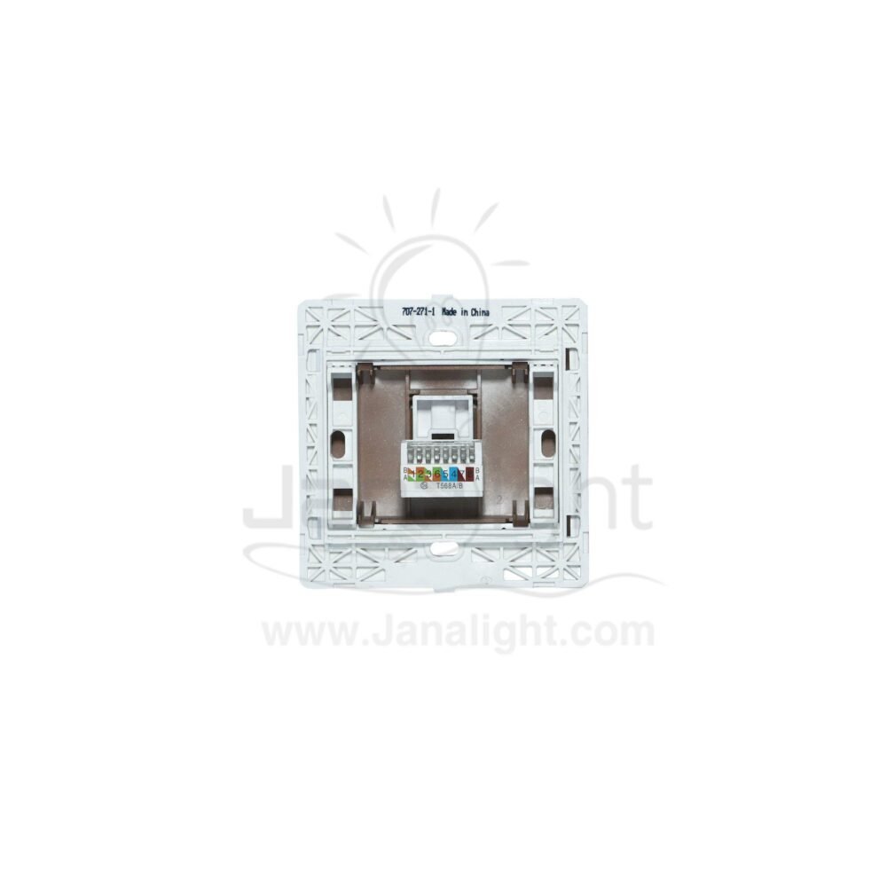 بريزة نت CAT5 7x7 ساس بني ميتالك brown metallic CAT5 socket 7*7 sas