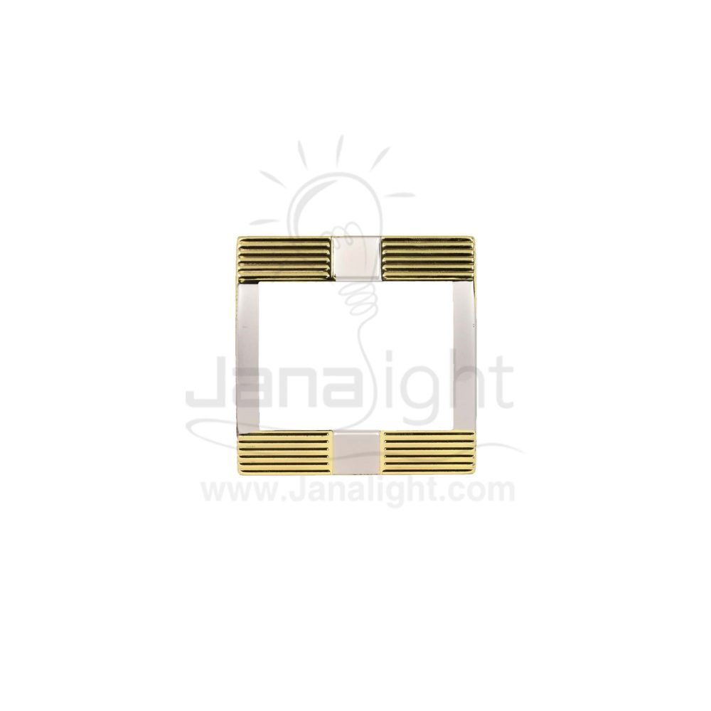 وش 7x7 معدن ساس استانلس وذهبي 3slot gold & stainless Metal chassis 7*7 sas E