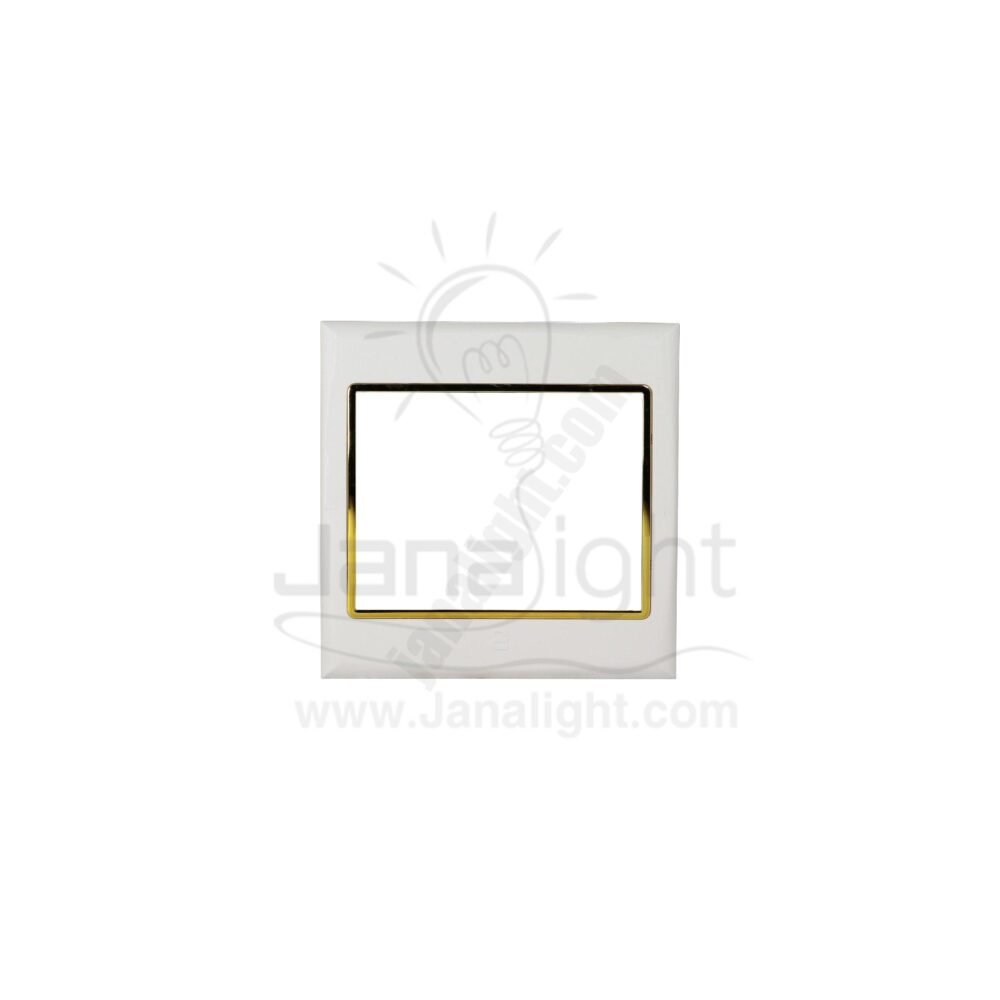 وش 7x7 ساس ابيض وفريم ذهبي white & gold chassis 7*7 sas E