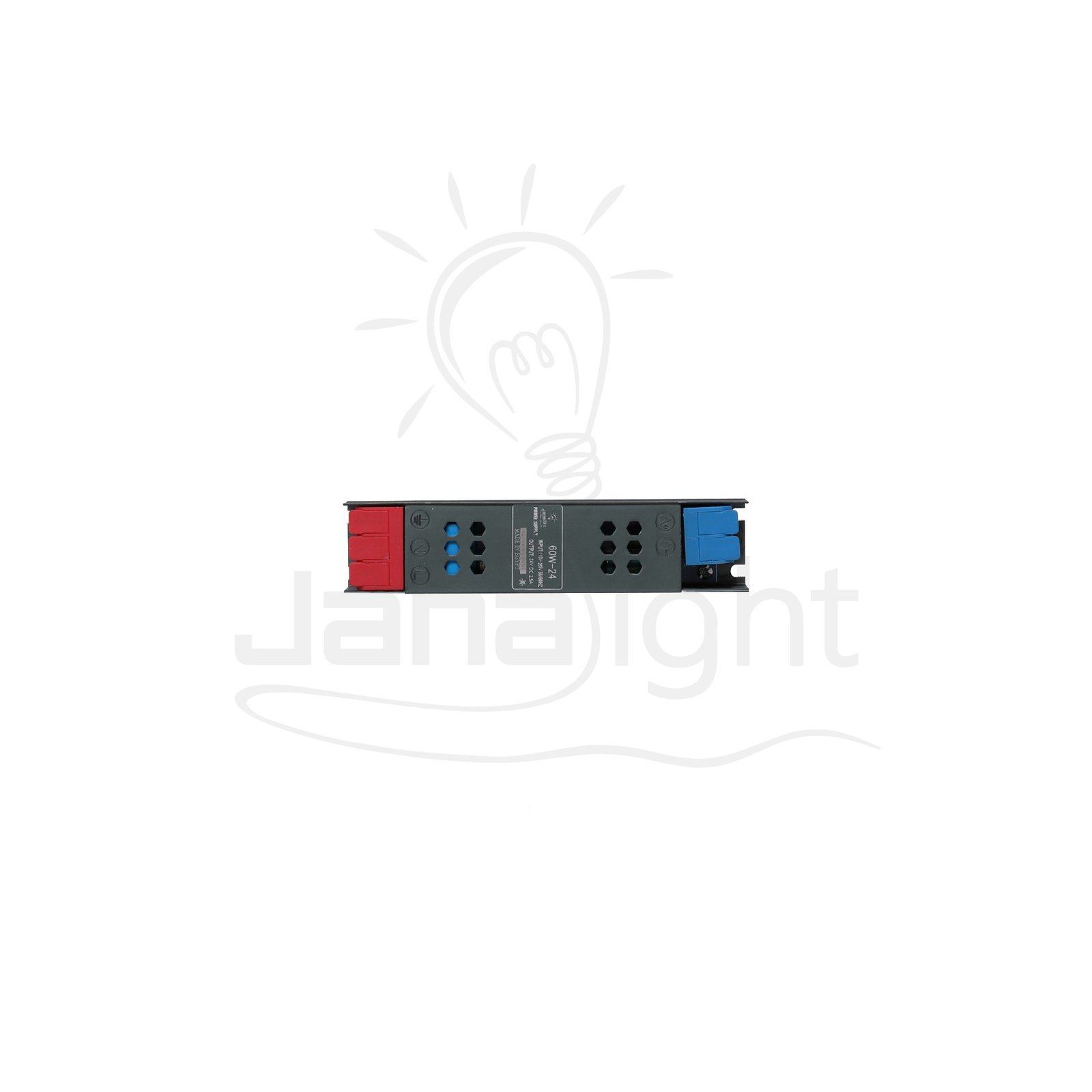 باور سبلاي 2.5 امبير سلم 60 وات 24 فولت جنى لايت Power supply SLIM 60w 24v