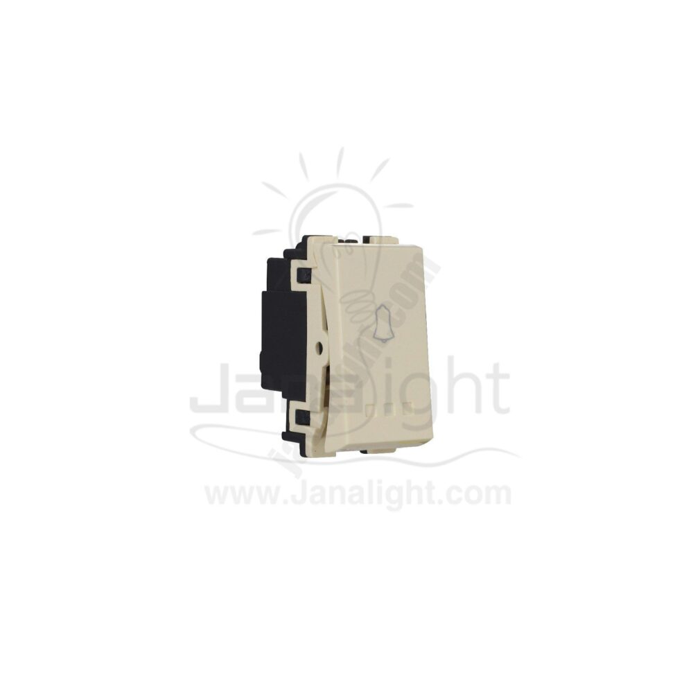 زر جرس برسمة بيج ساس ايكو 10A beige doorbell switch Sas Eco