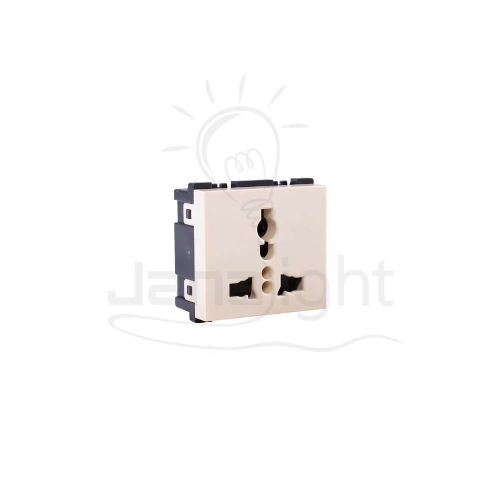 بريزة انكليزي متعددة بيج ساس ايكو beige UK Socket sas eco