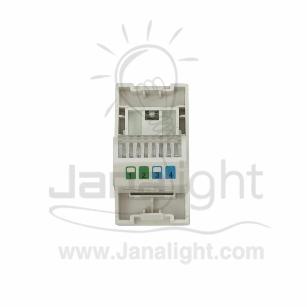 بريزة تليفون ابيض AROMA white Phone Socket AROMA