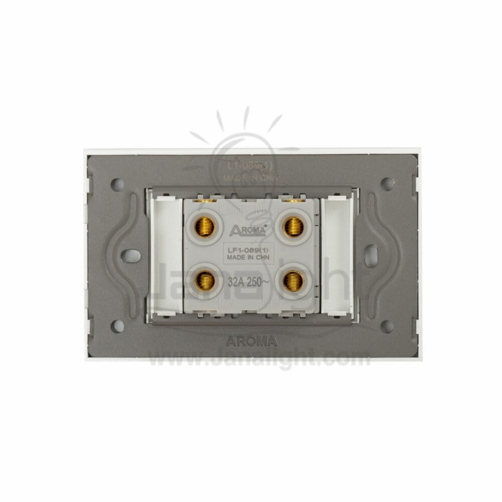 مفتاح تكييف 32 امبير كامل ابيض AROMA White 32A Air Conditioning Switch complete AROMA