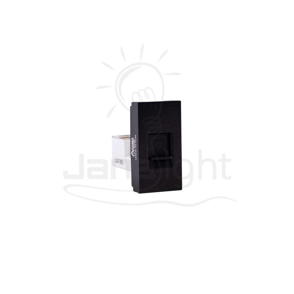 بريزة نت CAT6 اسود AROMA black Internet socket CAT6 AROMA