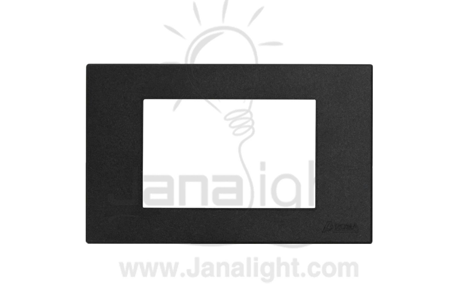 وش فينيتو اسود AROMA black 3 gang screwless wall plate switch cover AROMA