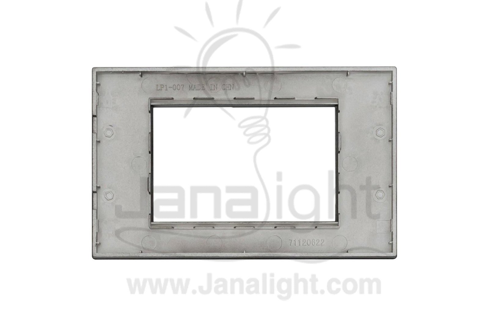 وش فينيتو اسود AROMA black 3 gang screwless wall plate switch cover AROMA