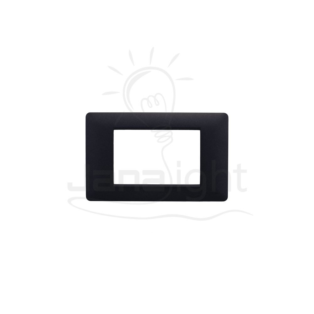 وش ليفانا اسود AROMA black 3 gang screwless wall plate switch cover AROMA