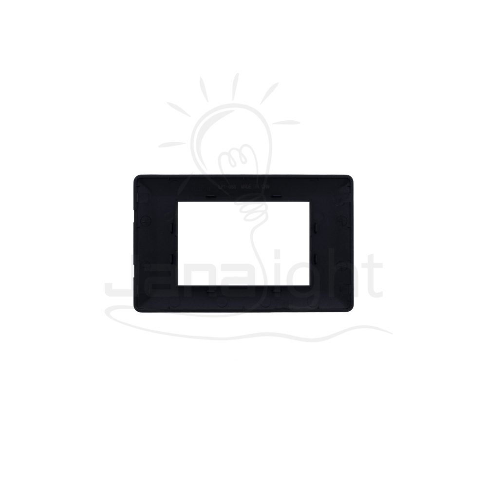 وش ليفانا اسود مموج AROMA black 3 gang screwless wall plate switch cover AROMA