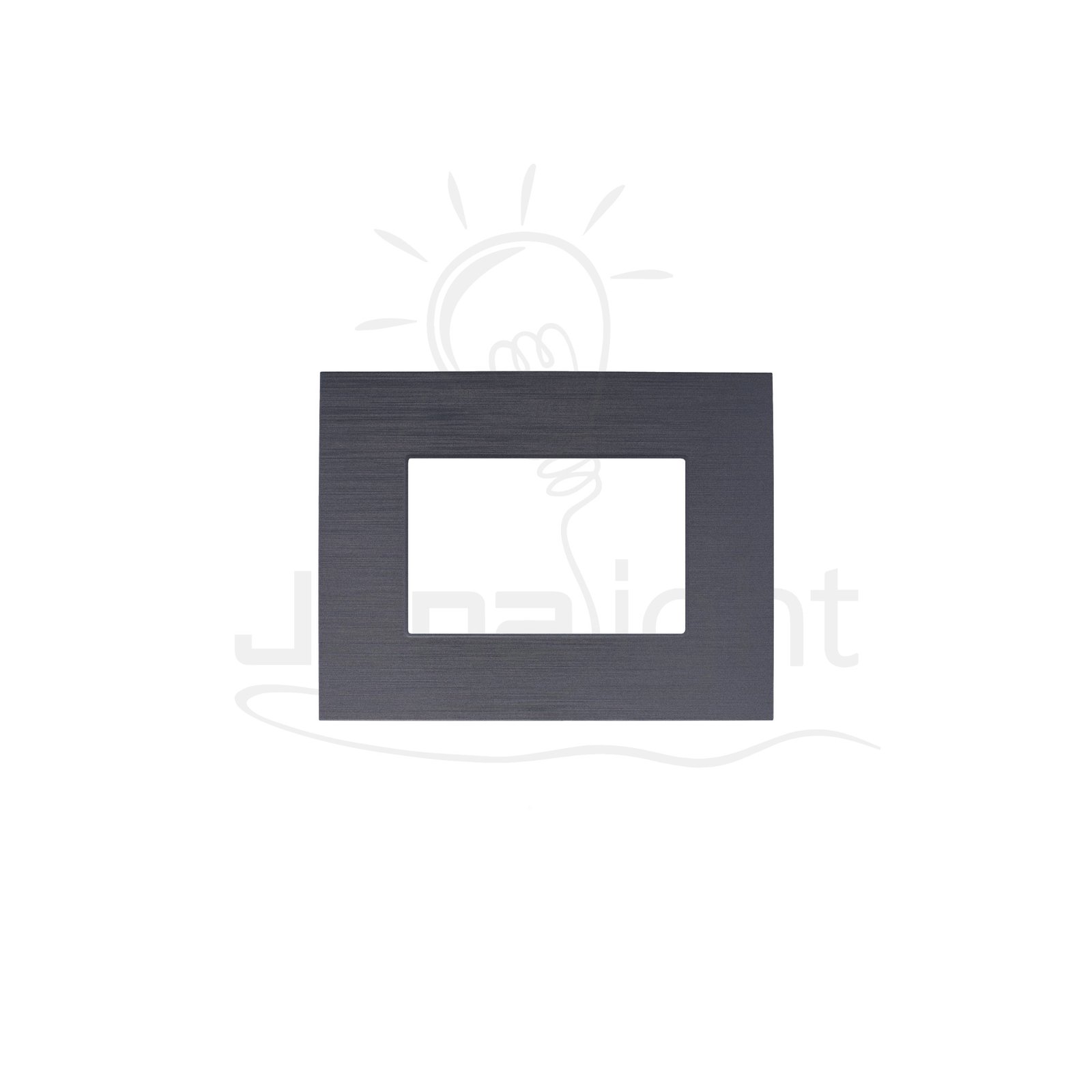 وش فيرونا رمادي AROMA gray 3 gang screwless wall plate switch cover AROMA
