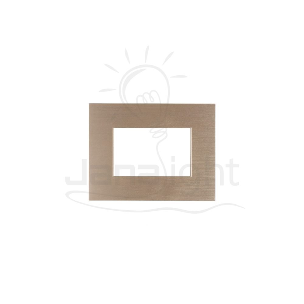 وش فيرونا ذهبي AROMA Gold 3 gang screwless wall plate switch cover AROMA