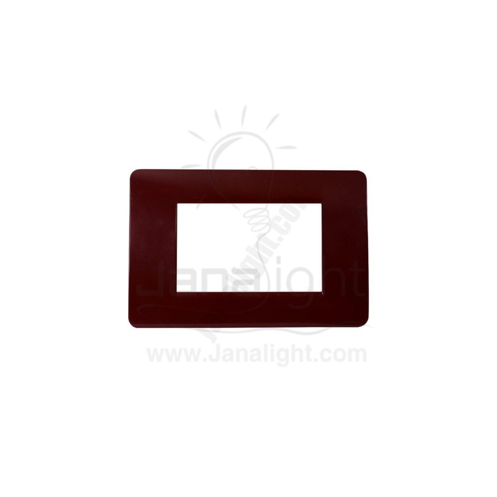 وش 3 فتحة نبيتي ساس ايكو همس dark red 3 module cover plate sas Eco