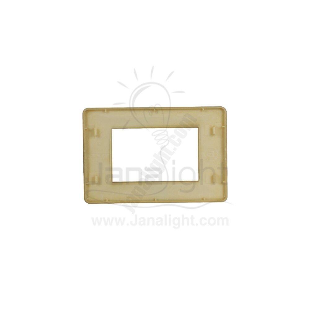 وش 3 فتحة ذهبي مط ساس ايكو همس Matte gold 3 Module Cover Plate Sas Eco