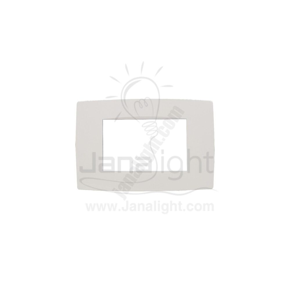 وش 3 فتحة ابيض ساس ايكو شهد white 3 Module Cover Plate Sas Eco