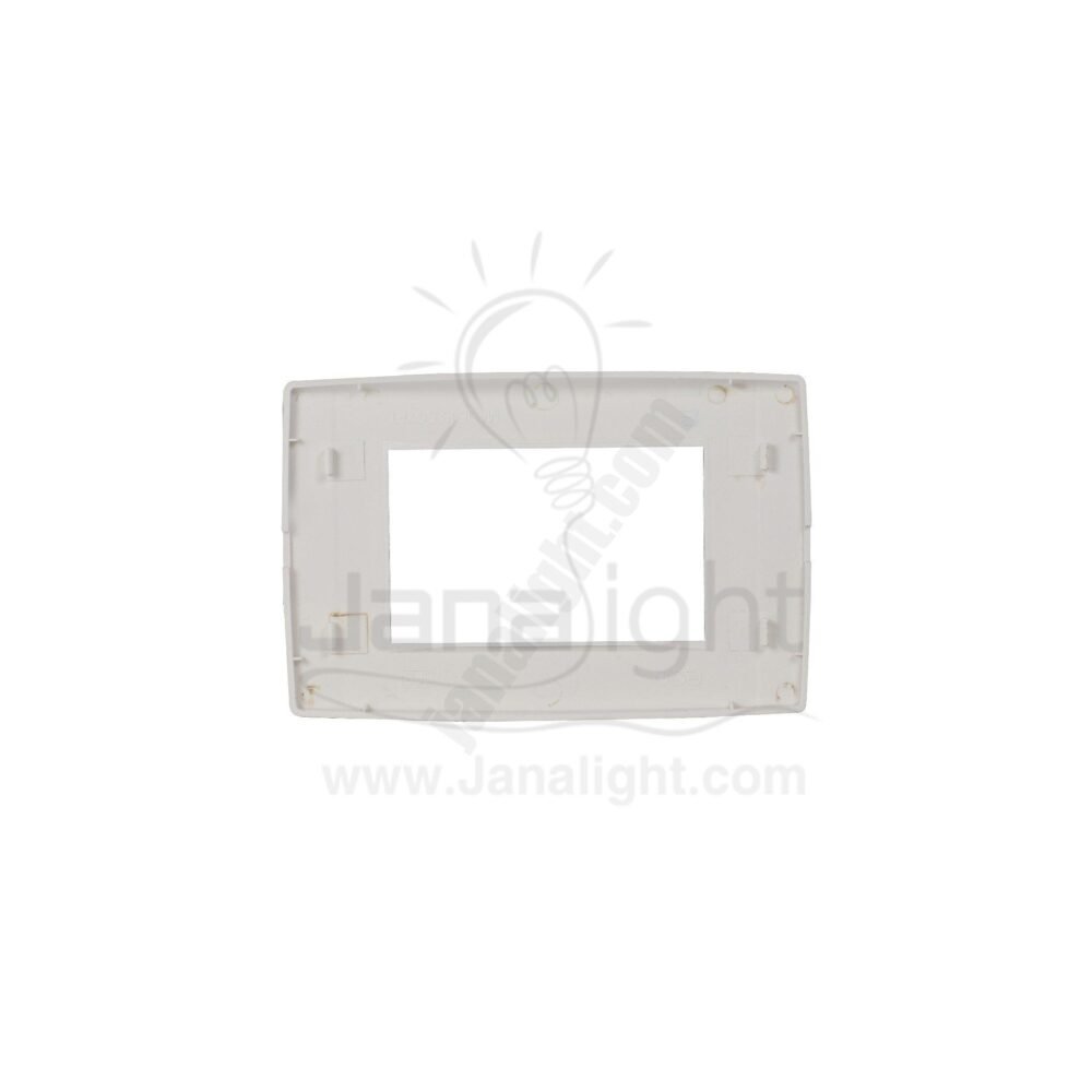 وش 3 فتحة ابيض ساس ايكو شهد white 3 Module Cover Plate Sas Eco
