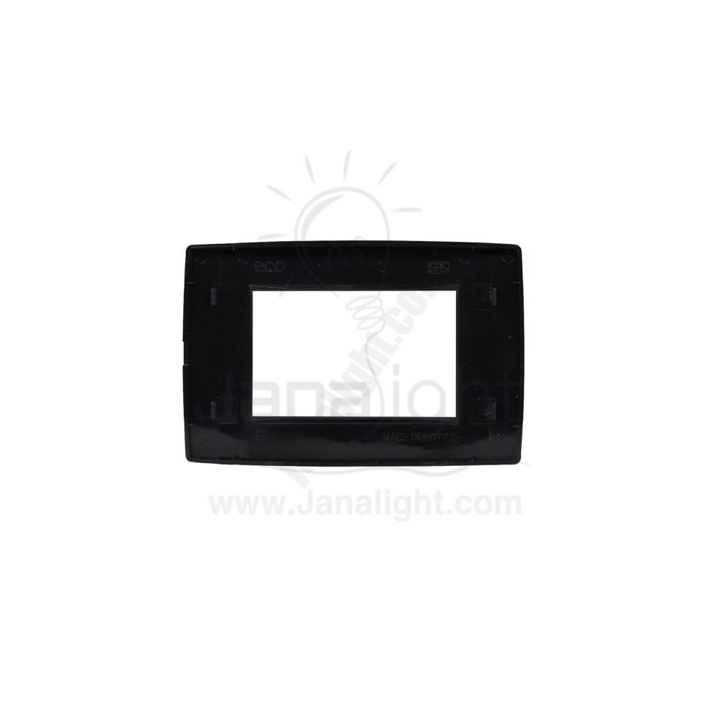 وش 3 فتحة اسود ساس ايكو شهد black 3 Module Cover Plate Sas Eco