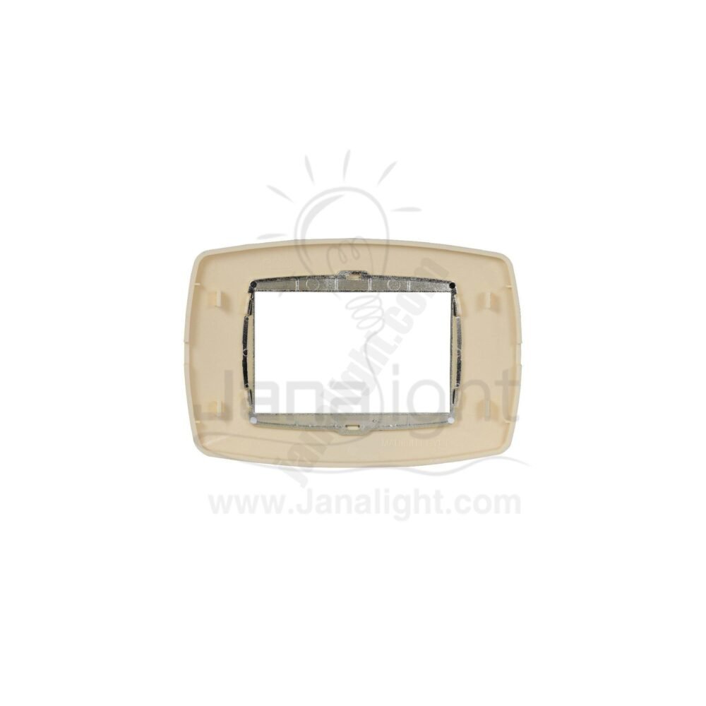 وش 3 فتحة ذهبي بيج ساس ايكو تسنيم beige gold 3 Module Cover Plate Sas Eco