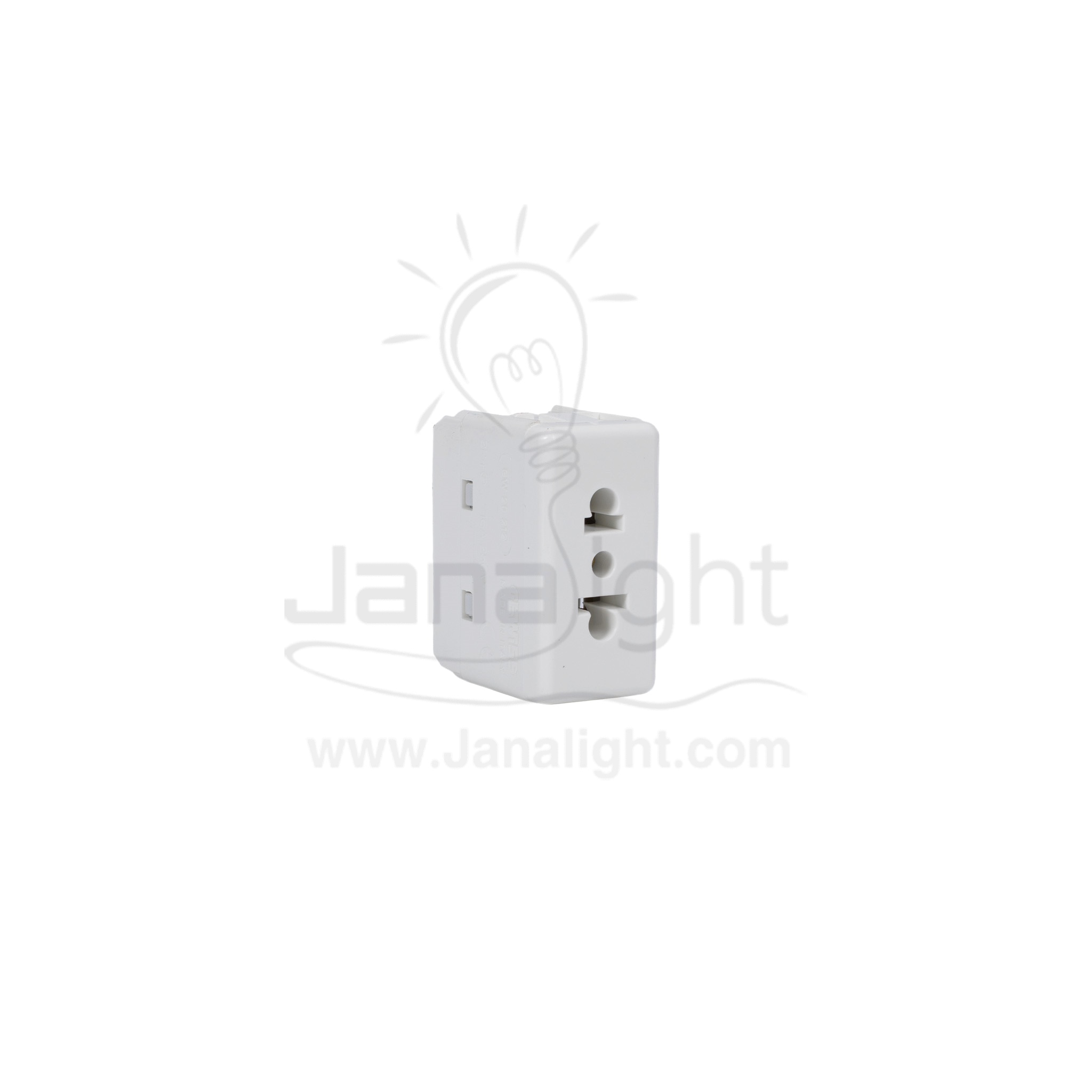 بريزة امريكي ابيض جيويس 16 امبير GEWISS American socket white 15404002(1)