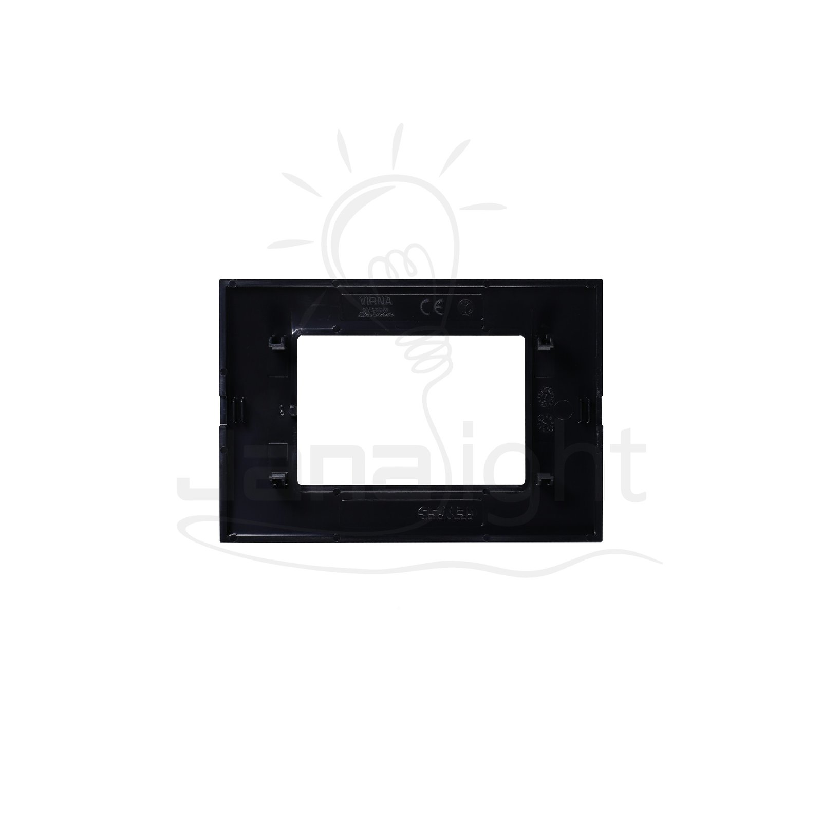 وش اسود 3 فتحة جيويس فيرنا GW22113 black cover three slots gewiss